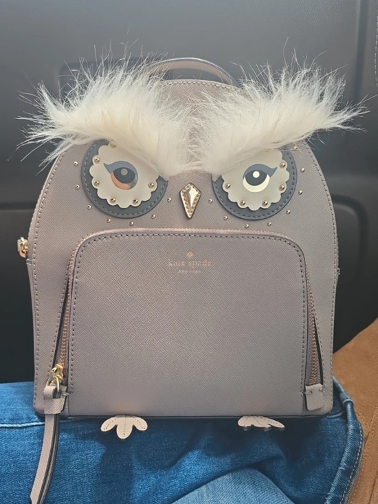 kate spade Handbags - Kate Spade Owl Mini Backpack in Taupe